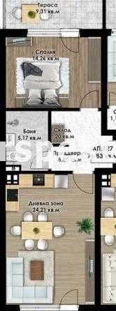 Двустаен апартамент в Пловдив, Кючук Париж - 89 кв.м за 687 €/кв.м - Снимка #1