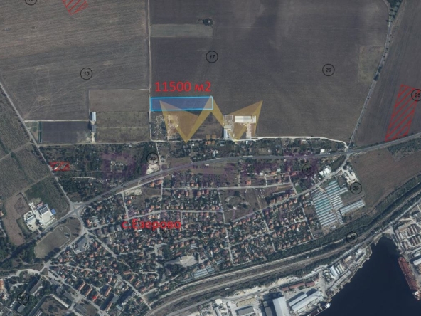 Парцел в с. Езерово, Област Варна - 11500 кв.м за 31 €/кв.м - Снимка #1
