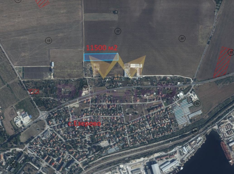 Парцел в с. Езерово, Област Варна - 11500 кв.м за 31 €/кв.м - Снимка #1