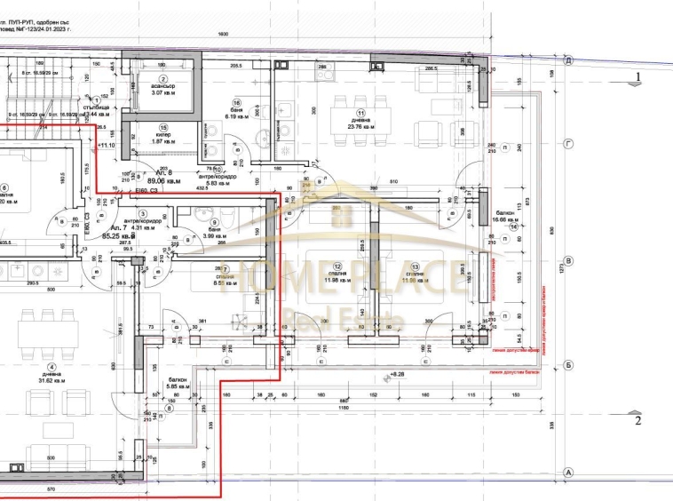Тристаен апартамент в Варна, Окръжна болница - 102 кв.м за 2059 €/кв.м - Снимка #1