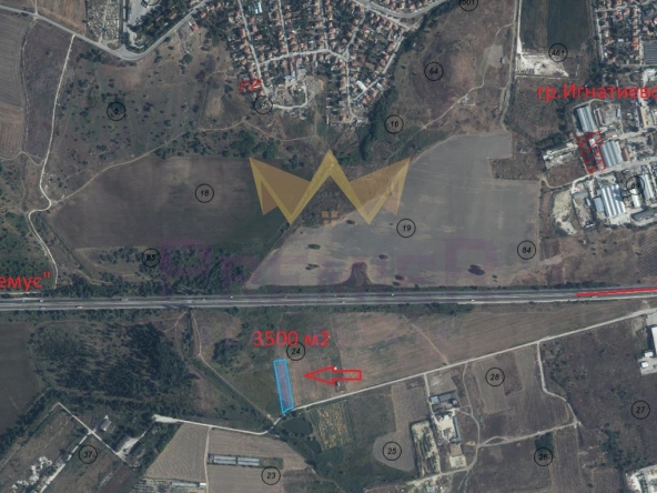 Парцел в Игнатиево - 3500 кв.м за 6 €/кв.м - Снимка #1