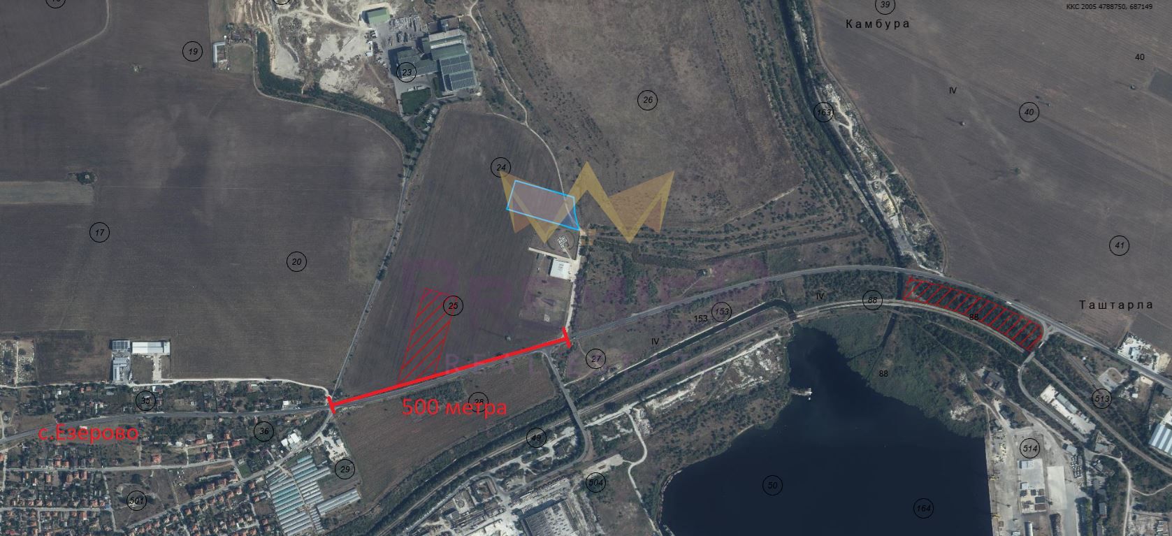 Парцел в с. Езерово, Област Варна - 10000 кв.м за 18 €/кв.м - Снимка #1