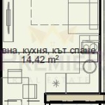 Едностаен апартамент в Китен - 36 кв.м за 1269 €/кв.м - Снимка #1