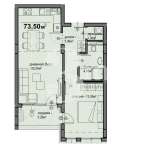 Двустаен апартамент в София, Люлин 5 - 74 кв.м за 1452 €/кв.м - Снимка #1