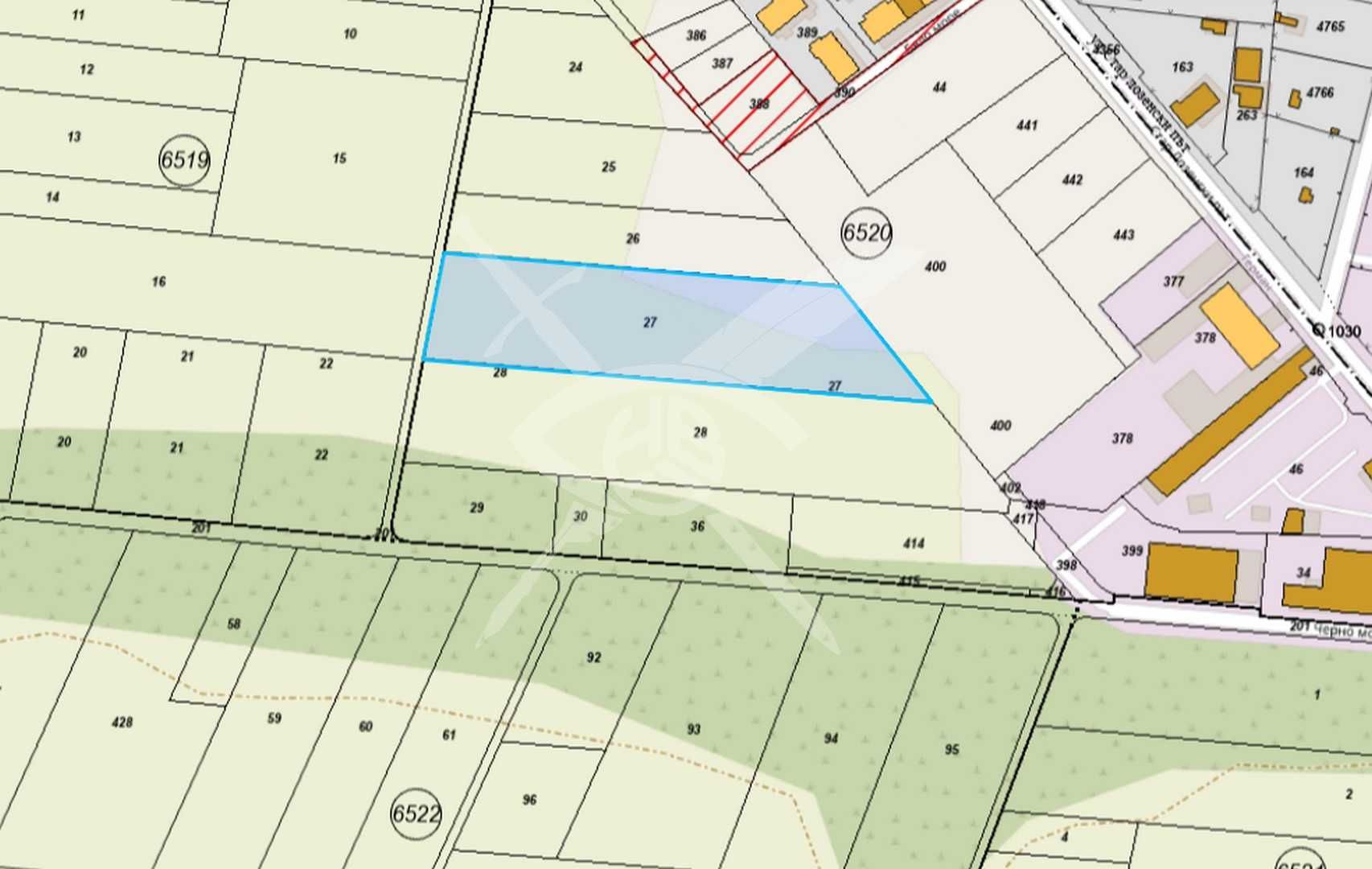 Парцел в с. Герман, Област София-град - 6674 кв.м за 77 €/кв.м - Снимка #1