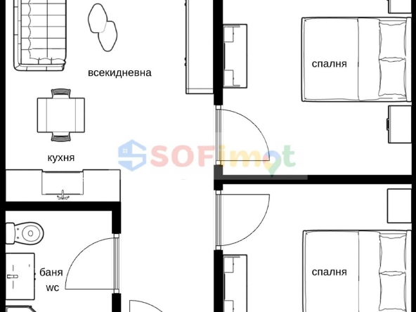 Тристаен апартамент в София, Лозенец - 61 кв.м за 1647 €/кв.м - Снимка #1