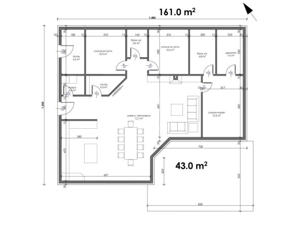 Къща в с. Твърдица, Област Бургас - 560 кв.м за 527 €/кв.м - Снимка #1