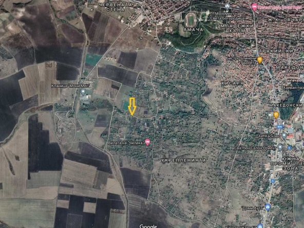 Парцел в Хасково, Младежки хълм - 2094 кв.м за 34 €/кв.м - Снимка #1