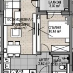 Двустаен апартамент в София, Овча купел - 58 кв.м за 1983 €/кв.м - Снимка #1