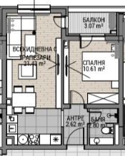 Двустаен апартамент в София, Овча купел - 58 кв.м за 1983 €/кв.м - Снимка #1