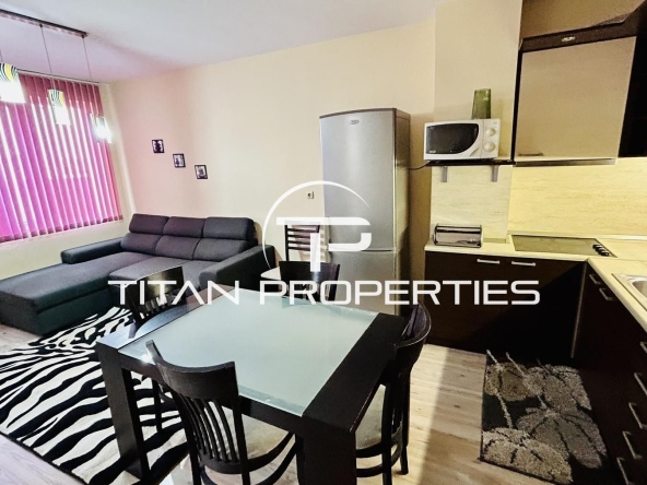 Дава се под наем Двустаен апартамент в Бургас, Меден рудник - зона А - 60 кв.м за 331.5 € - Снимка #1