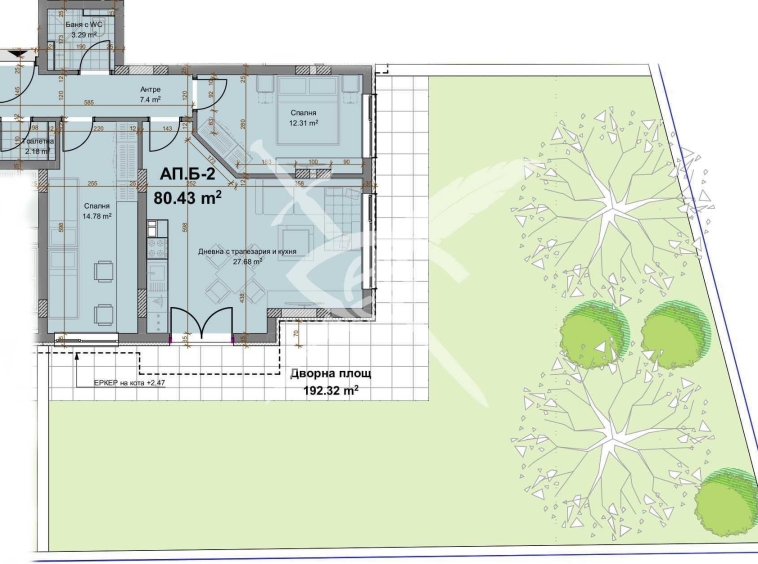 Тристаен апартамент в Пловдив, Христо Смирненски - 98 кв.м за 1145 €/кв.м - Снимка #1