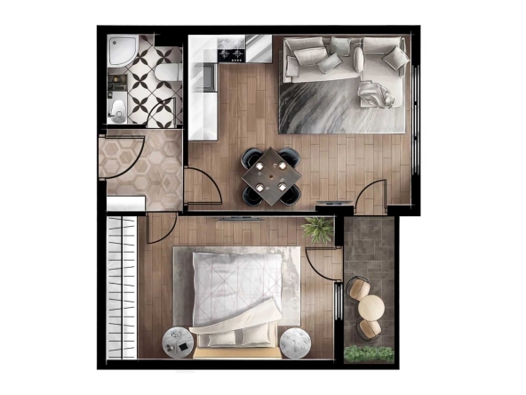 Двустаен апартамент в София, Люлин 5 - 57 кв.м за 1146 €/кв.м - Снимка #1