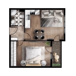 Двустаен апартамент в София, Люлин 5 - 57 кв.м за 1096 €/кв.м - Снимка #1