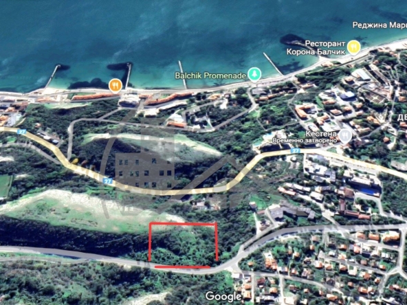 Парцел в Балчик - 6213 кв.м за 100 €/кв.м - Снимка #1