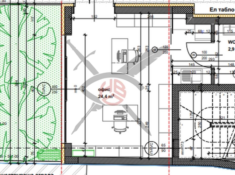 Офис в София, Банишора - 38 кв.м за 1512 €/кв.м - Снимка #1