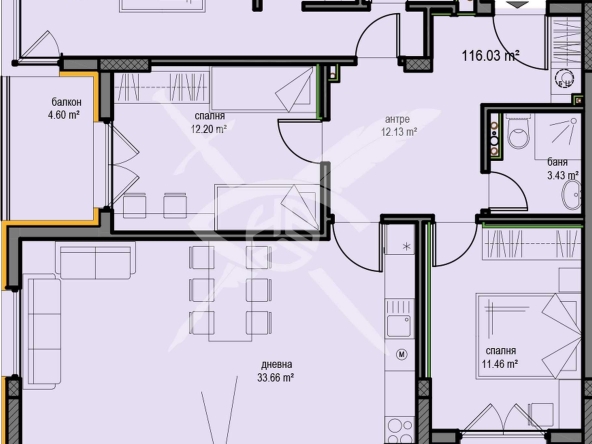 Четиристаен апартамент в София, Овча купел - 142 кв.м за 1593 €/кв.м - Снимка #1