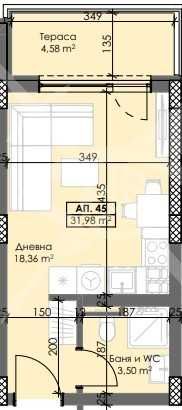 Дава се под наем Едностаен апартамент в Пловдив, Тракия - 40 кв.м за 44124.18 € - Снимка #1