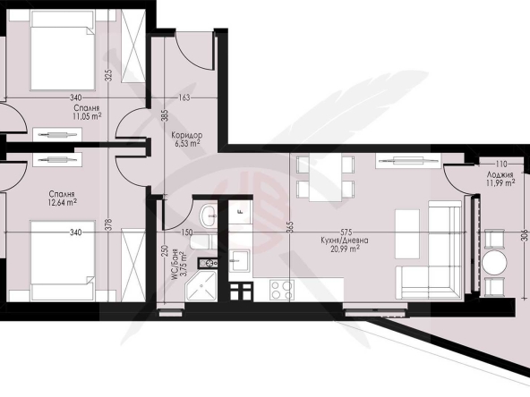 Тристаен апартамент в Варна, Възраждане 1 - 112 кв.м за 1161 €/кв.м - Снимка #1