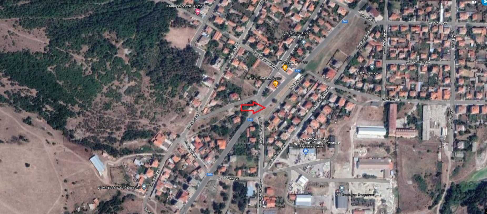 Парцел в с. Минерални бани, Област Хасково - 1100 кв.м за 110 €/кв.м - Снимка #1