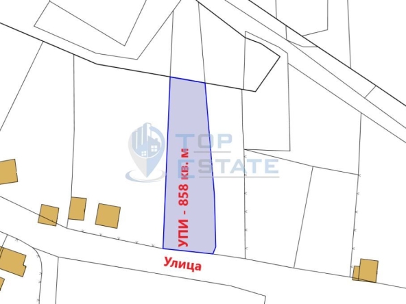 Парцел в с. Кръвеник, Област Габрово - 858 кв.м за 5 €/кв.м - Снимка #1