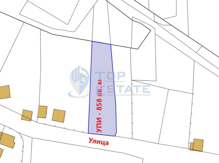 Парцел в с. Кръвеник, Област Габрово - 858 кв.м за 5 €/кв.м - Снимка #1