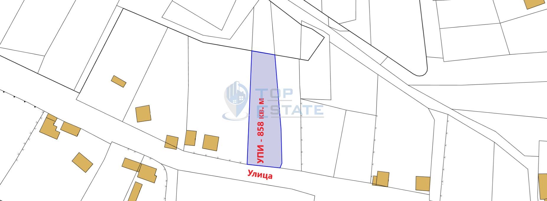 Парцел в с. Кръвеник, Област Габрово - 858 кв.м за 5 €/кв.м - Снимка #1