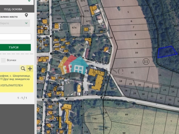 Парцел в с. Шкорпиловци, Област Варна - 1000 кв.м за 8 €/кв.м - Снимка #1