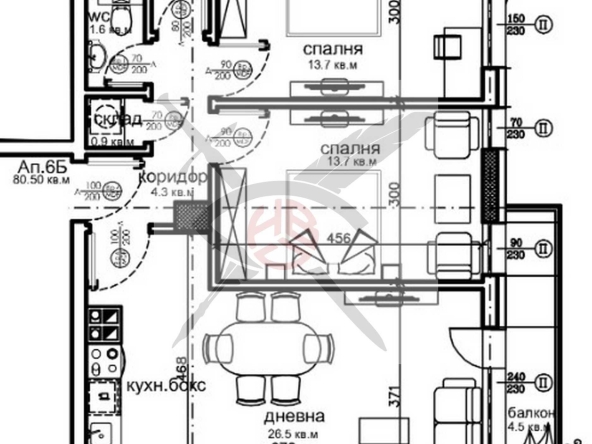Тристаен апартамент в София, Красна поляна 2 - 90 кв.м за 1547 €/кв.м - Снимка #1