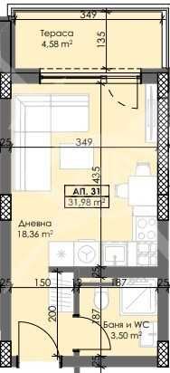 Дава се под наем Двустаен апартамент в Пловдив, Тракия - 40 кв.м за 44125.2 € - Снимка #1