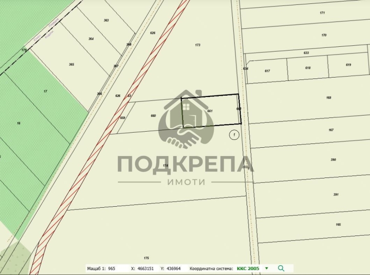 Парцел в Пловдив, Беломорски - 1047 кв.м за 26 €/кв.м - Снимка #1