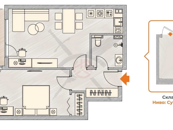 Двустаен апартамент в София, Малинова долина - 83 кв.м за 1814 €/кв.м - Снимка #1