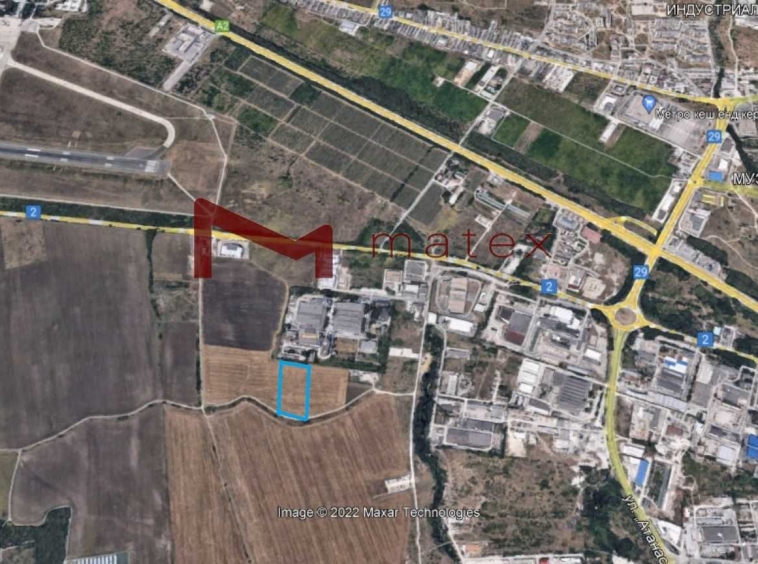 Парцел в Варна, Западна промишлена зона - 3820 кв.м за 50 €/кв.м - Снимка #1