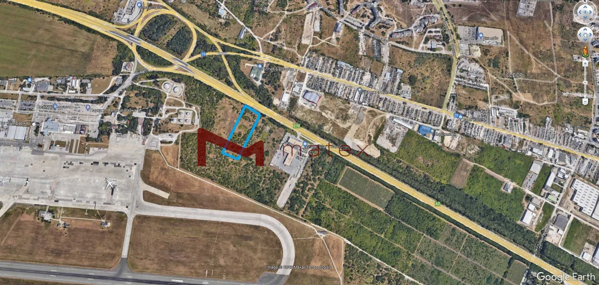 Парцел в Варна, Летище - 3900 кв.м за 51 €/кв.м - Снимка #1