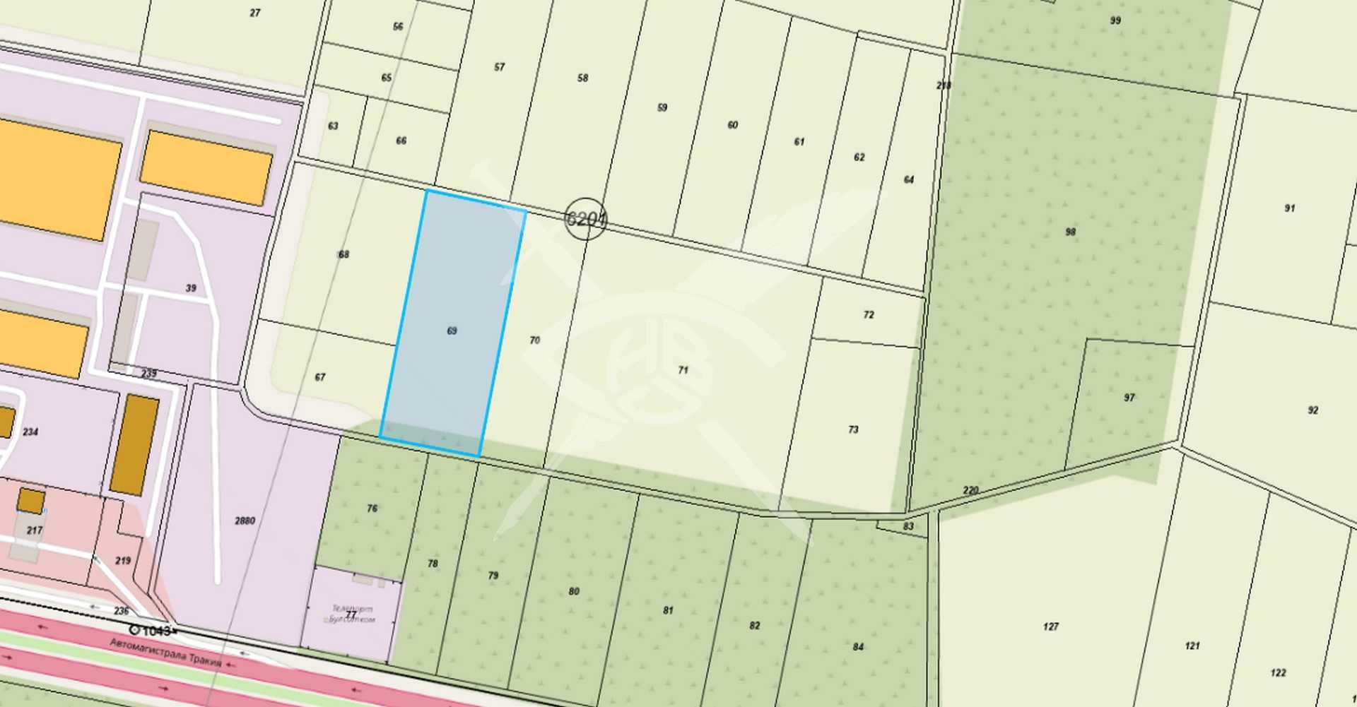 Парцел в Нови Искър - 6250 кв.м за 77 €/кв.м - Снимка #1