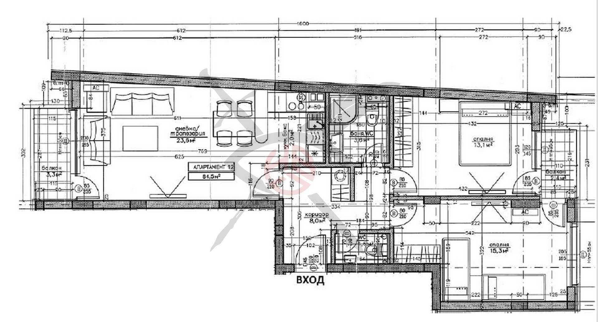 Тристаен апартамент в София, Хаджи Димитър - 102 кв.м за 1295 €/кв.м - Снимка #1