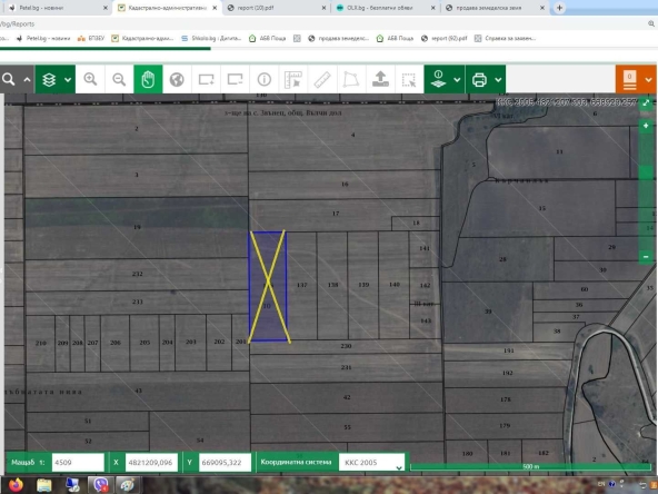 Земеделски имот в Варна, Автогара -  кв.м за 1479 €/дка - Снимка #1