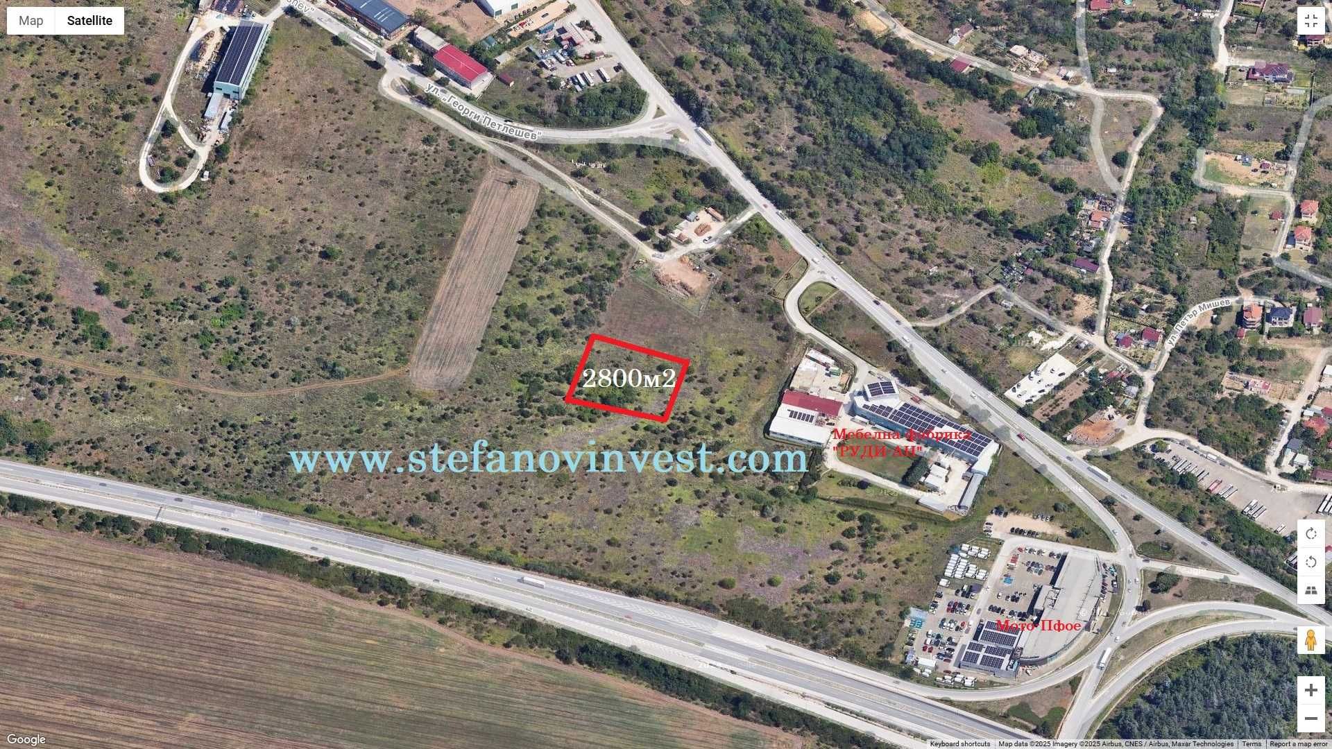 Парцел в Аксаково - 2800 кв.м за 29 €/кв.м - Снимка #1
