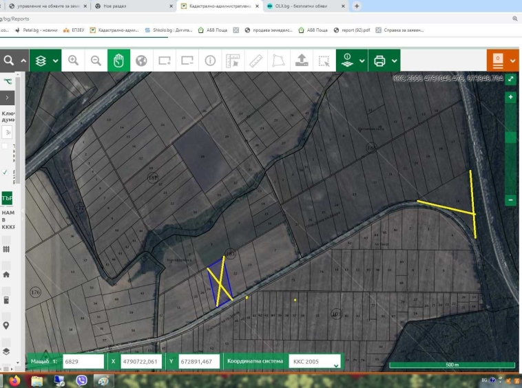 Земеделски имот в Варна, Автогара -  кв.м за 1071 €/дка - Снимка #1