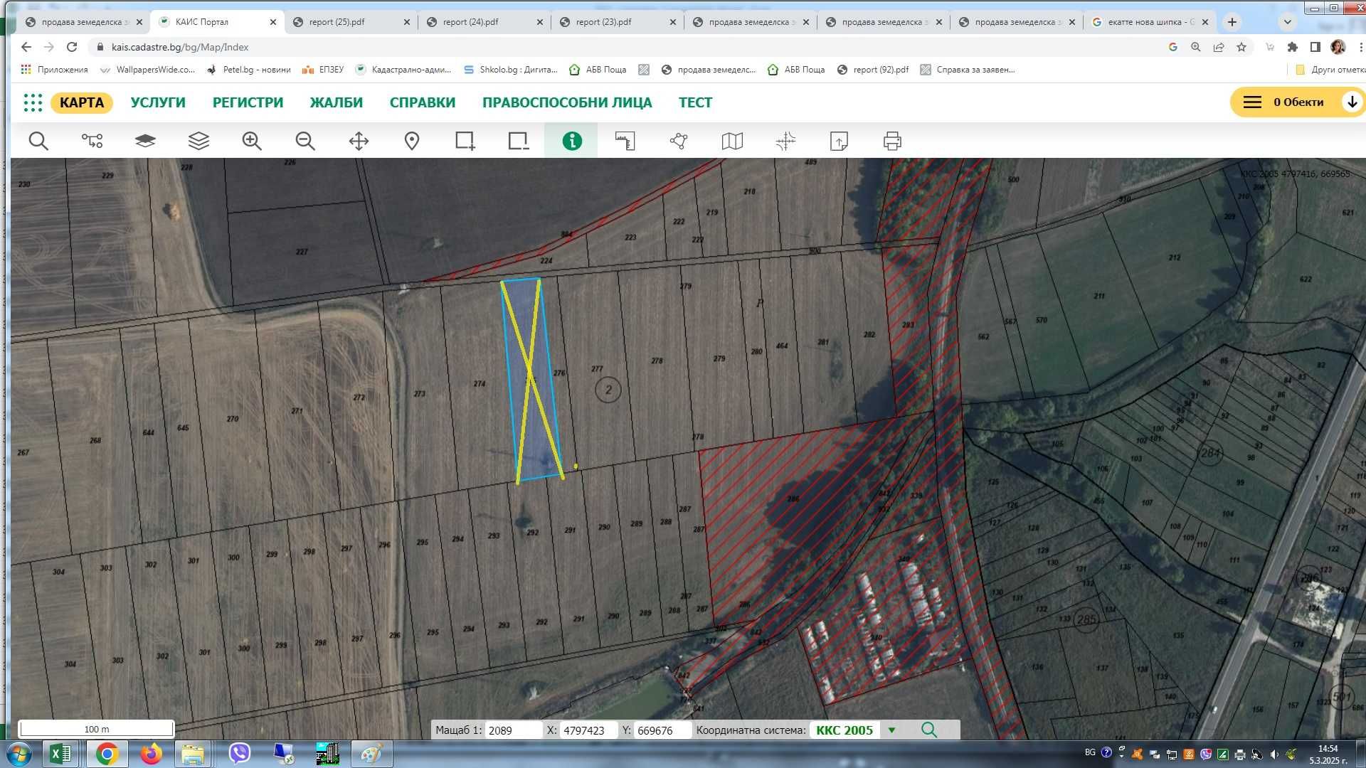 Земеделски имот в Варна, Автогара -  кв.м за 1275 €/дка - Снимка #1