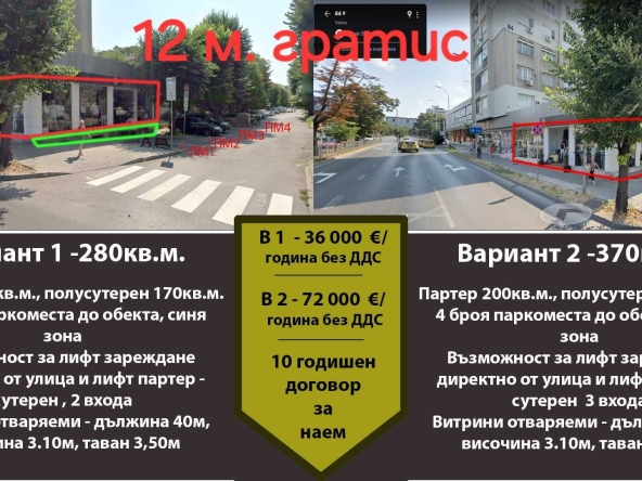 Дава се под наем Заведение в Варна, Червен площад - 290 кв.м за 3000 € - Снимка #1