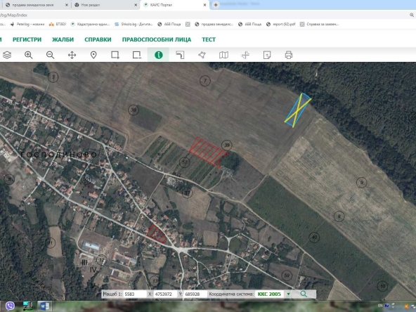 Земеделски имот в с. Господиново, Област Варна -  кв.м за 714 €/дка - Снимка #1