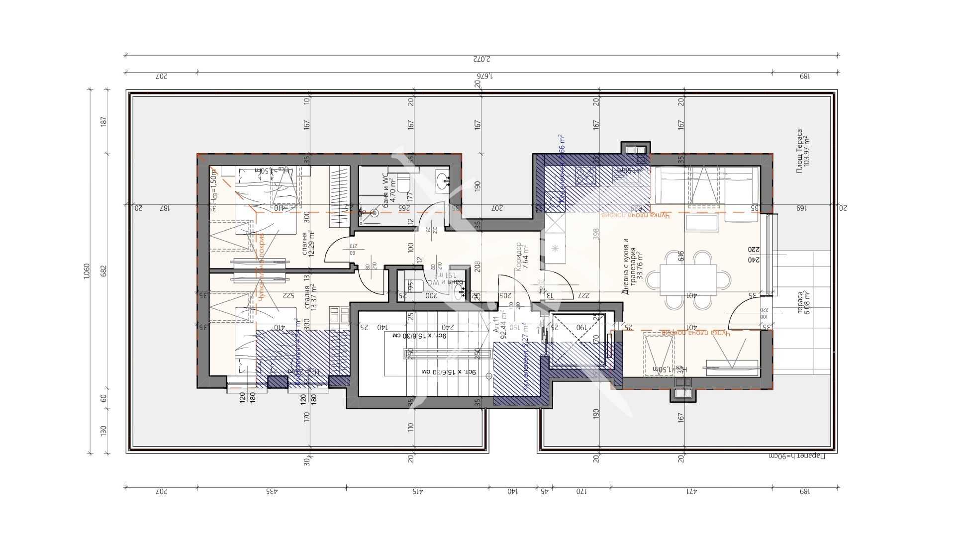 Дава се под наем Тристаен апартамент в Пловдив, Христо Смирненски - 108 кв.м за 108440 € - Снимка #1