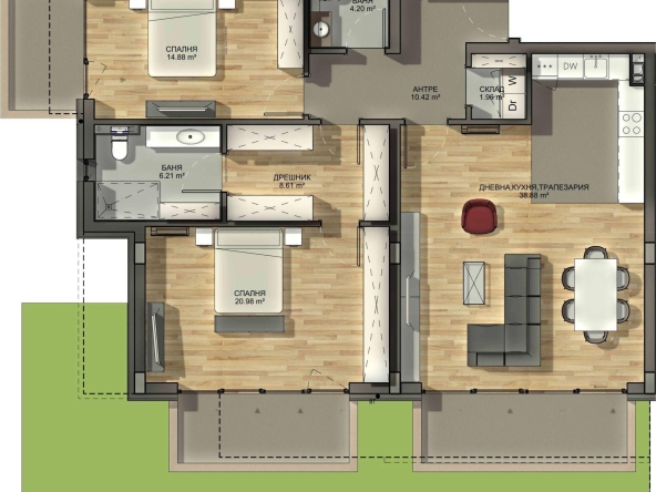 Тристаен апартамент в София, Драгалевци - 141 кв.м за 2398 €/кв.м - Снимка #1