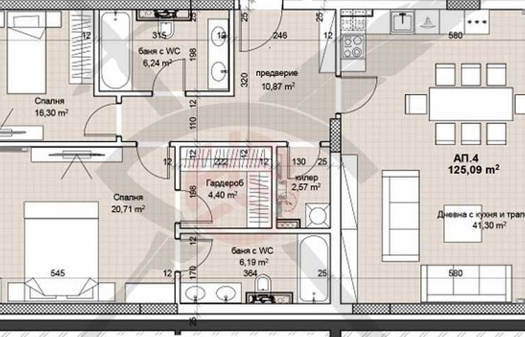 Тристаен апартамент в София, Лозенец - 261 кв.м за 1673 €/кв.м - Снимка #1