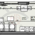 Двустаен апартамент в София, Банишора - 66 кв.м за 1181 €/кв.м - Снимка #1