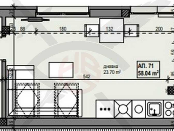 Двустаен апартамент в София, Банишора - 66 кв.м за 1181 €/кв.м - Снимка #1