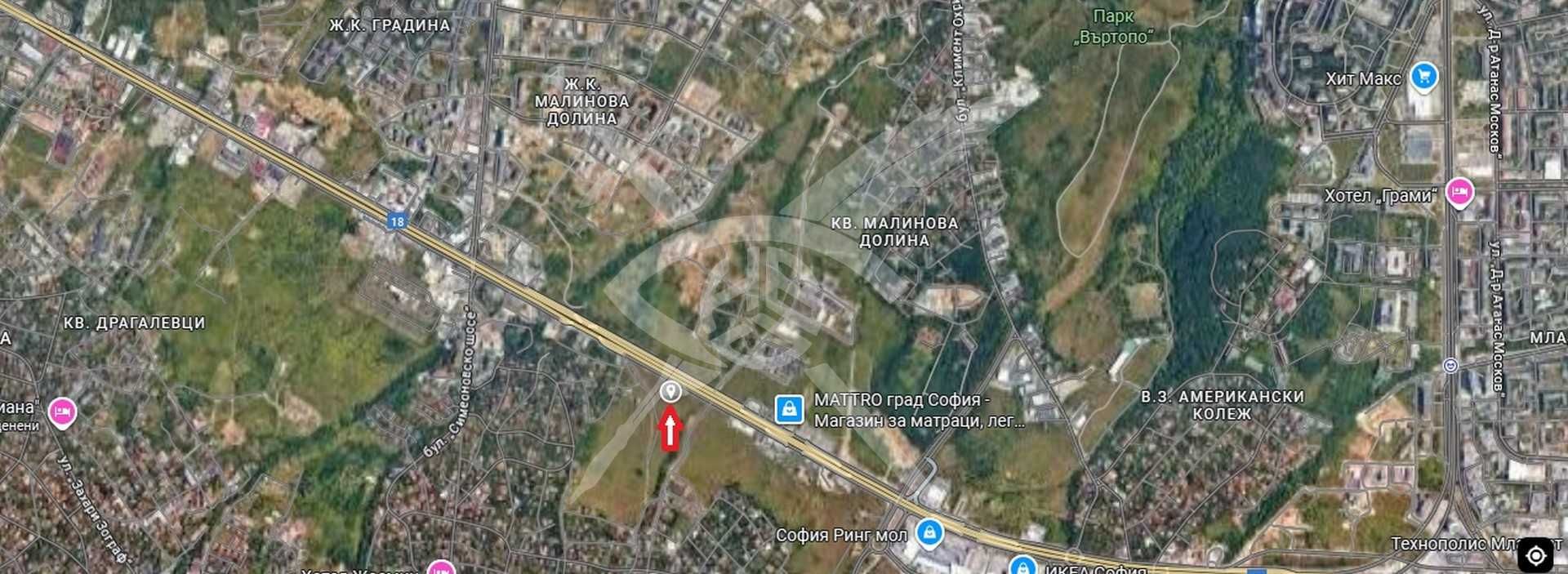 Парцел в София, Витоша - 1733 кв.м за 255 €/кв.м - Снимка #1