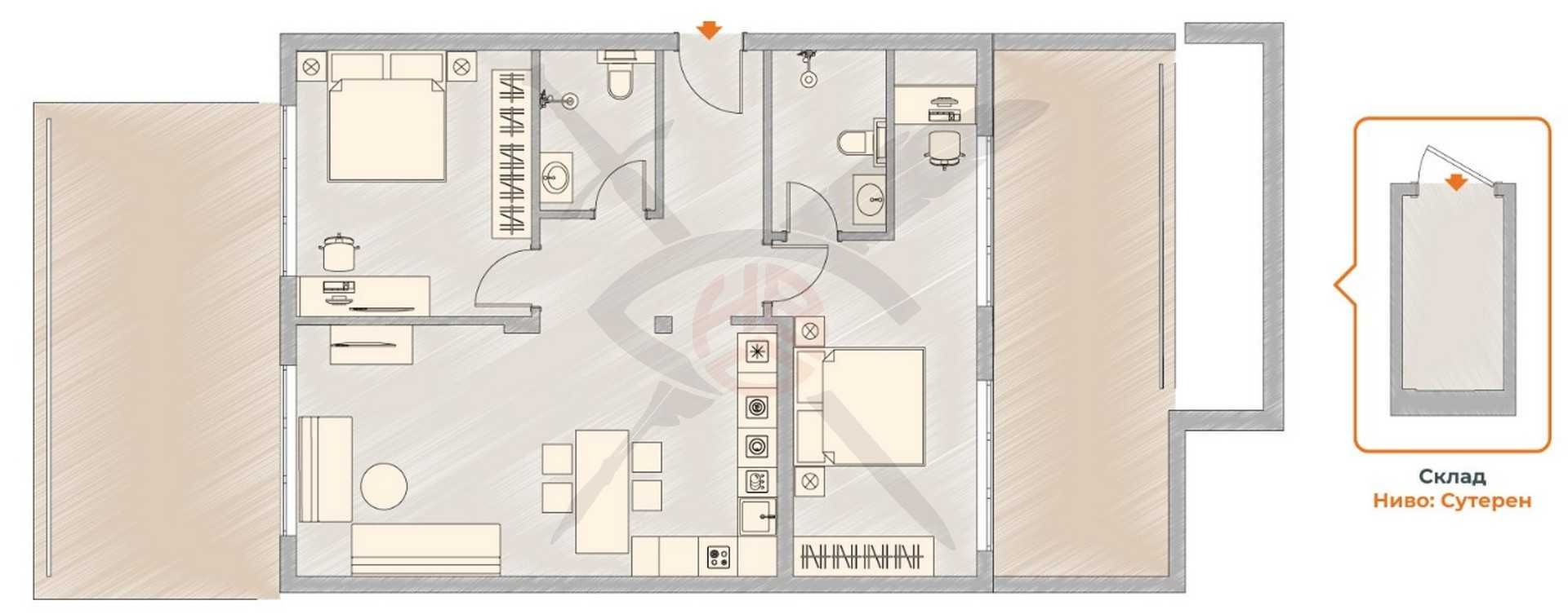 Тристаен апартамент в София, Малинова долина - 171 кв.м за 1372 €/кв.м - Снимка #1