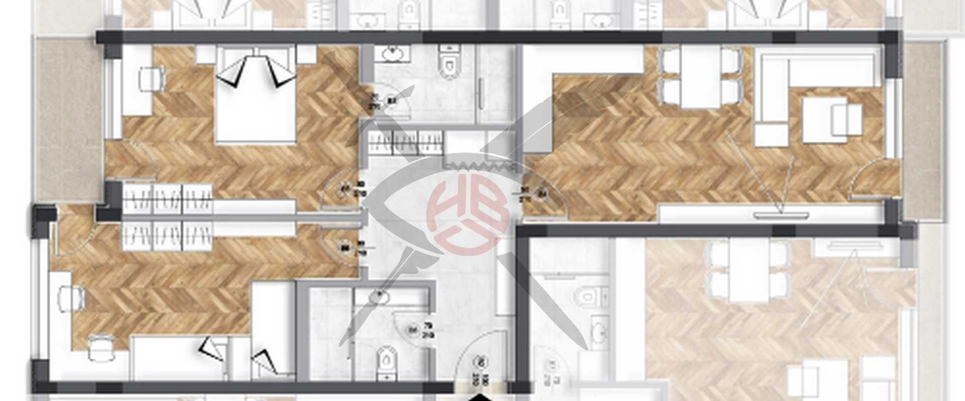 Тристаен апартамент в София, Люлин 6 - 117 кв.м за 1297 €/кв.м - Снимка #1